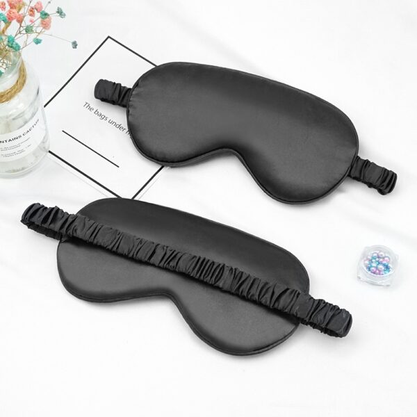 Eye Mask For Sleeping With Elastic Strap Shading Blindfold(black)