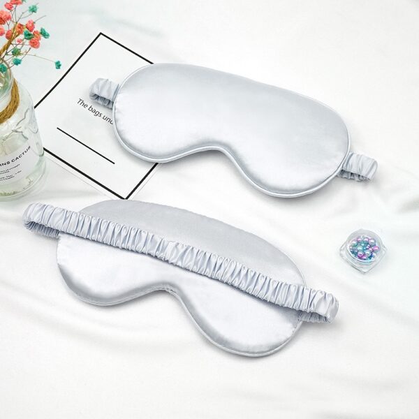 Eye Mask For Sleeping With Elastic Strap Shading Blindfold(silver)