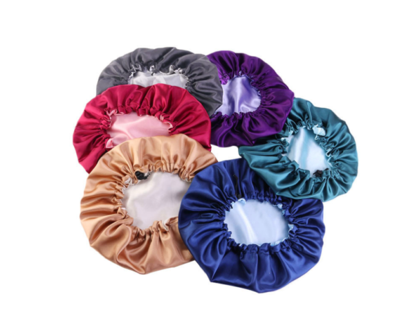 Hair Bonnet For Sleeping Double Layer With Adjustable Elastic