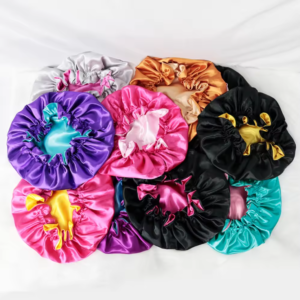 Bonnet Satin Double Layer Bonnet With Soft Elastic Band