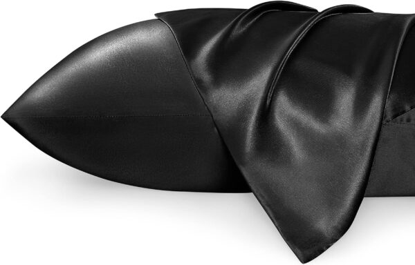 Satin Pillow Case 2 Pack(black)