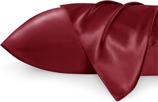 Satin Pillow Case 2 Pack(burgundy)