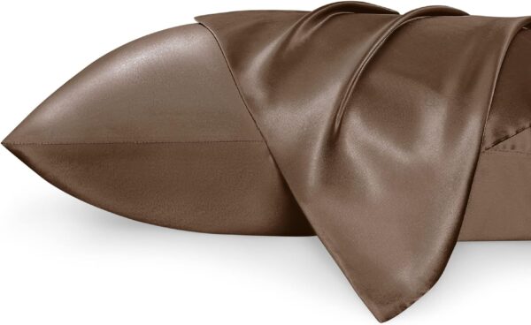 Satin Pillow Case 2 Pack(coffee)