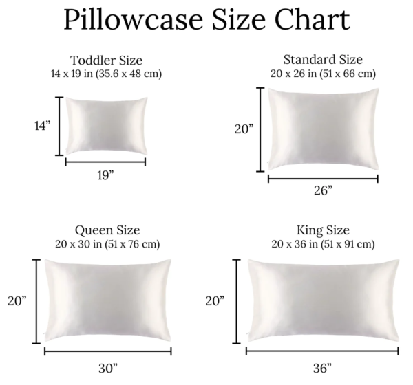 Satin Pillow Case 2 Pack(size)