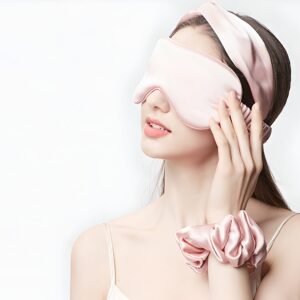 100% Natural Silk Sleep Mask With Elastic Band 01