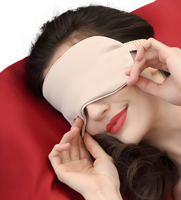 100% Natural Silk Sleep Mask With Elastic Band 02