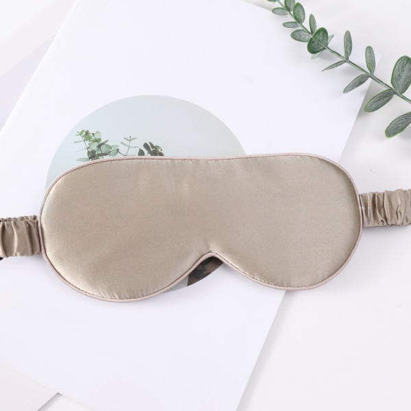 100% Natural Silk Sleep Mask With Elastic Band(apricot Sherbet)