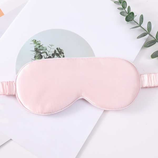 100% Natural Silk Sleep Mask With Elastic Band(baby Pink)