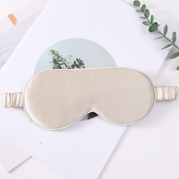 100% Natural Silk Sleep Mask With Elastic Band(beige)