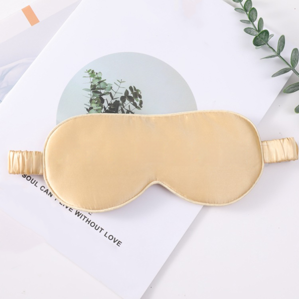 100% Natural Silk Sleep Mask With Elastic Band(champagne)