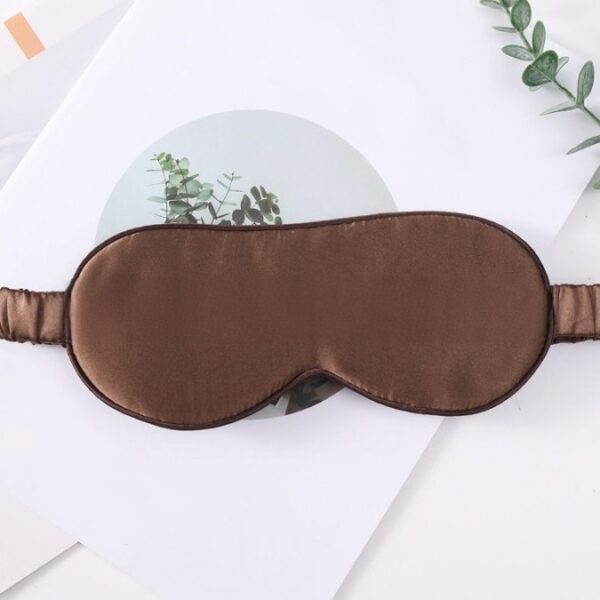 100% Natural Silk Sleep Mask With Elastic Band(coffee)