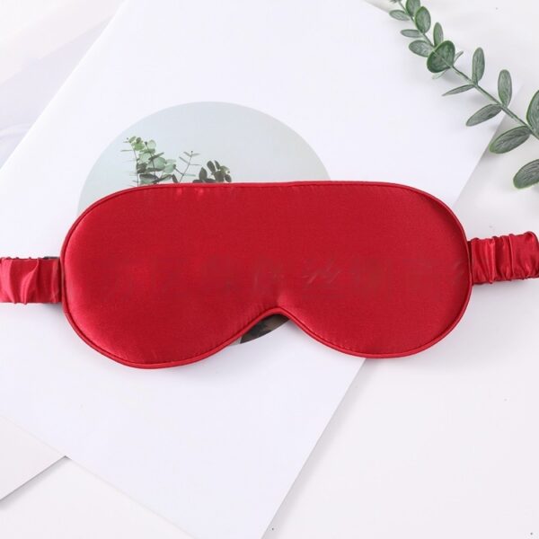 100% Natural Silk Sleep Mask With Elastic Band(wine)