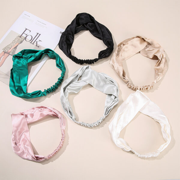 Headband Elastic Mulberry Silk Hair Band For Washing Face 01