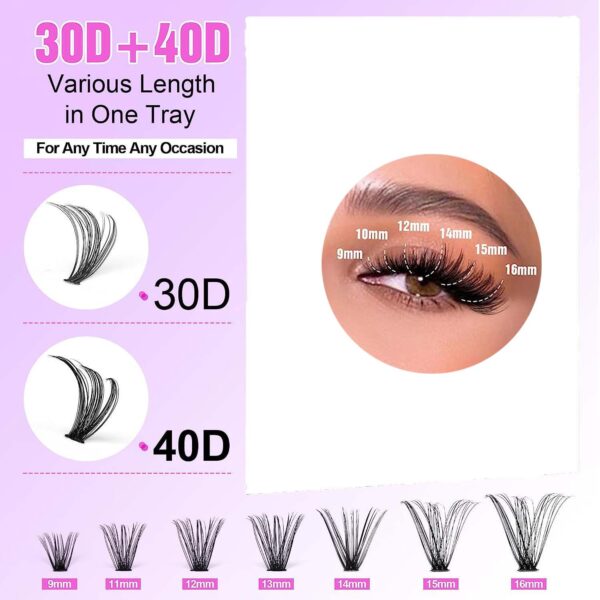 Lash Extensions Kit Diy, 9 16mm Mix 30d 40d 50d 60d 80d 04