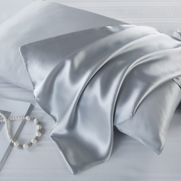 Mulberry Silk Pillowcase For Hair And Skin 1pc(silver Grey)