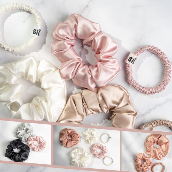 Mulberry Silk Scrunchies For Hair 02