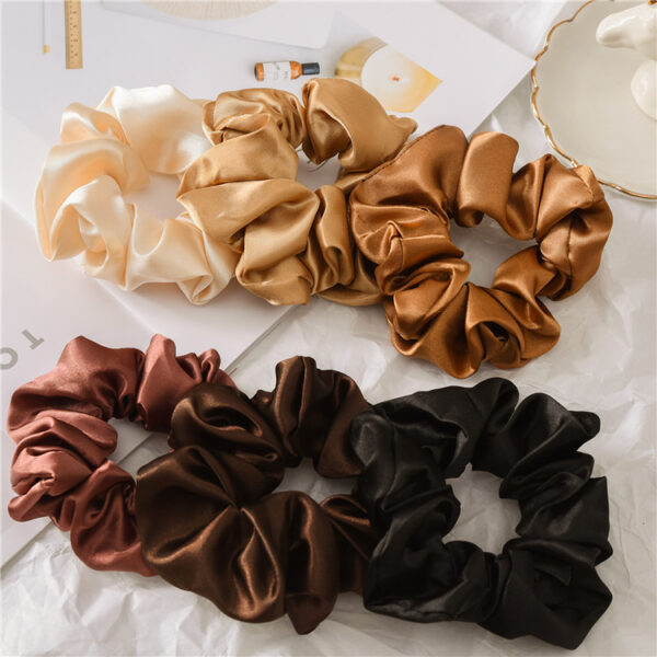 Satin Scrunchies Elastic Hair Bands 12 Pack 02