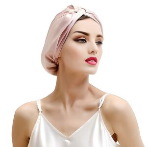 Silk Bonnet For Sleeping With Elastic Band（22 Momme） 01