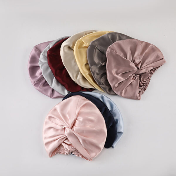 Silk Bonnet For Sleeping With Elastic Band（22 Momme） 02