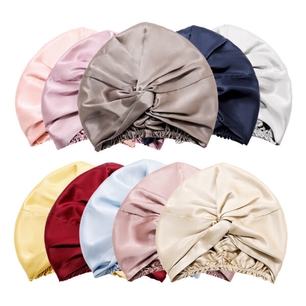 Silk Bonnet For Sleeping With Elastic Band（22 Momme） 03