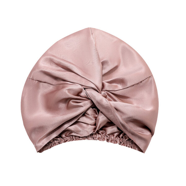 Silk Bonnet For Sleeping With Elastic Band（22 Momme）(skin Pink)