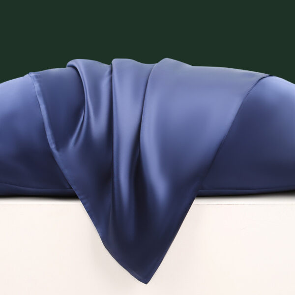 Silk Pillowcase 22 Momme, Grade 6a Mulberry Silk 1pc(navy Blue)