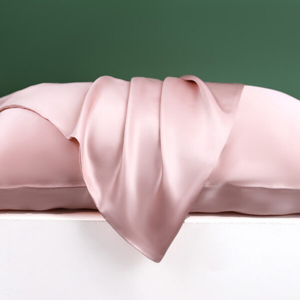 Silk Pillowcase 22 Momme, Grade 6a Mulberry Silk 1pc(pink)