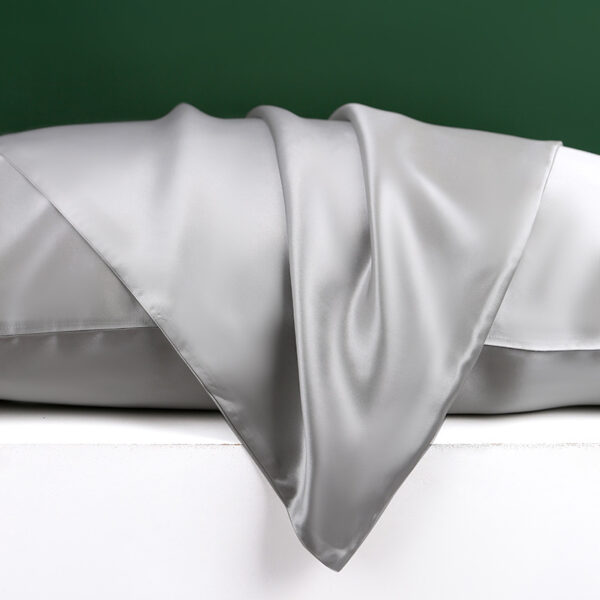 Silk Pillowcase 22 Momme, Grade 6a Mulberry Silk 1pc(silver Grey)